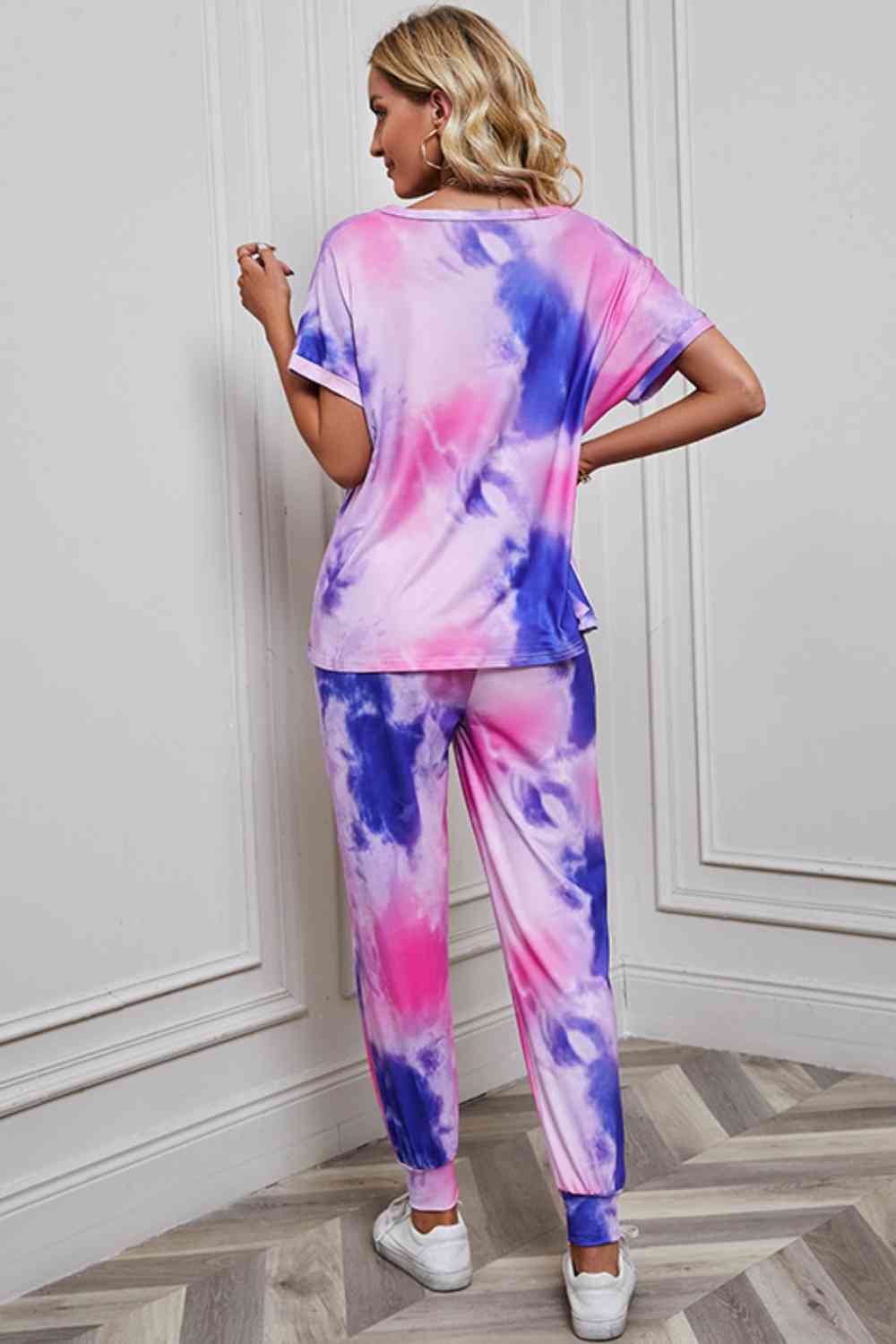 Tie-Dye Top and Pants Set - 2 PCS. - T - 5 TIE DYE COLORS -