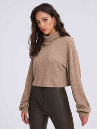 Thumbnail for Turtleneck Long Sleeve Top - T - 2 COLORS -