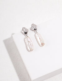 Thumbnail for Baroque Irregular Pearl Drop Earrings