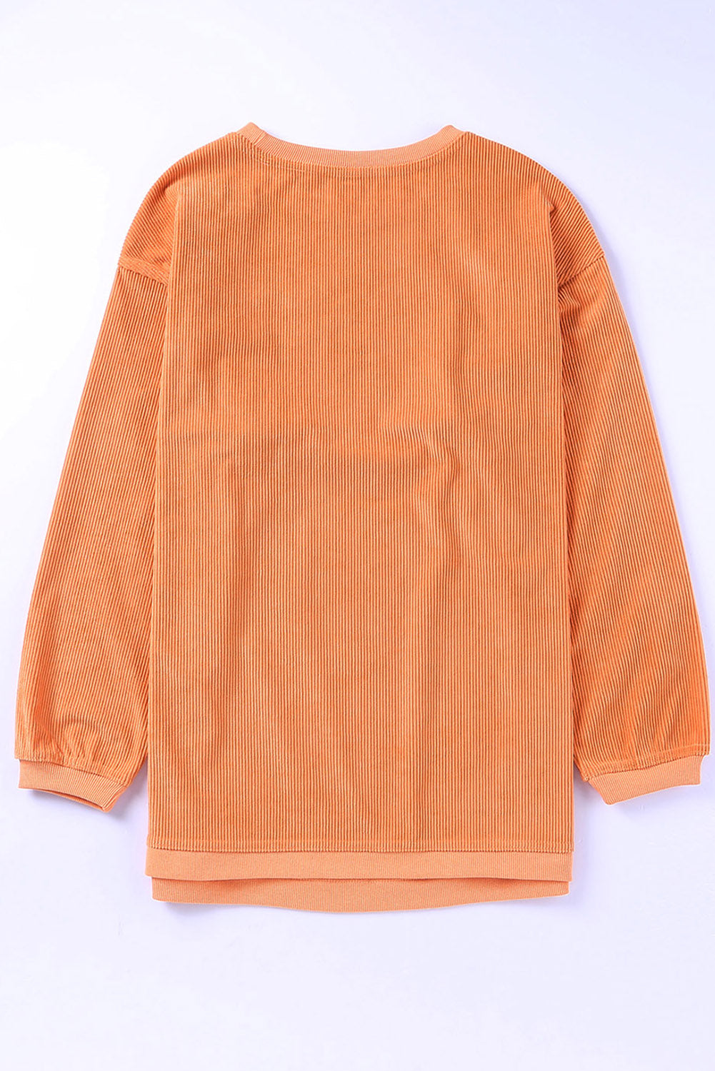 HOWDY Pumpkin Graphic Ribbed Sweatshirt - T - 1 COLOR -