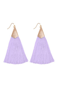 Thumbnail for Large Tassel Earrings - 10 COLORS -