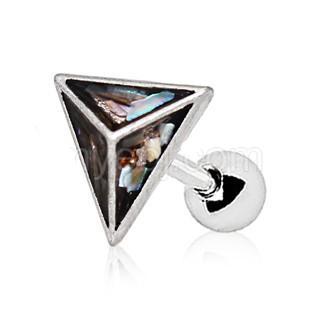 Abalone Shell Pyramid Cartilage Earring -