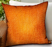 Thumbnail for Bittersweet Ember Orange Solid Luxury Outdoor/Indoor Throw Pillow - 6 SIZES -