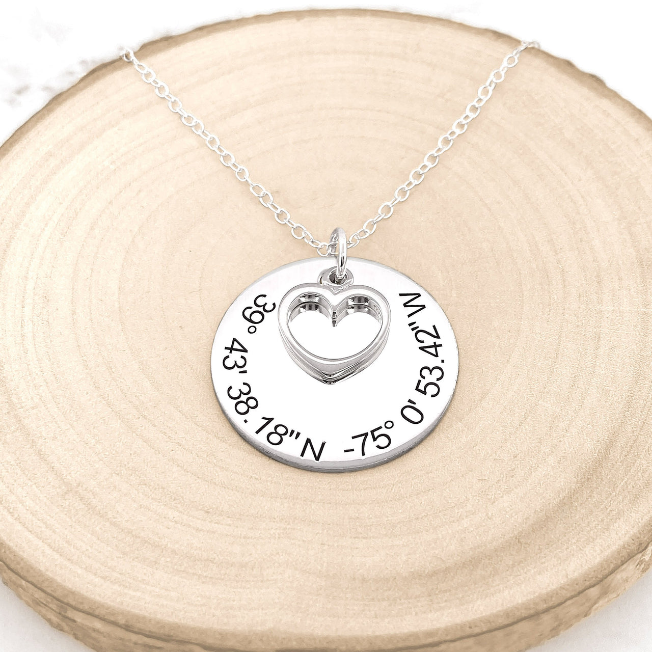 Personalized Coordinates Necklace -