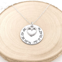 Thumbnail for Personalized Coordinates Necklace -