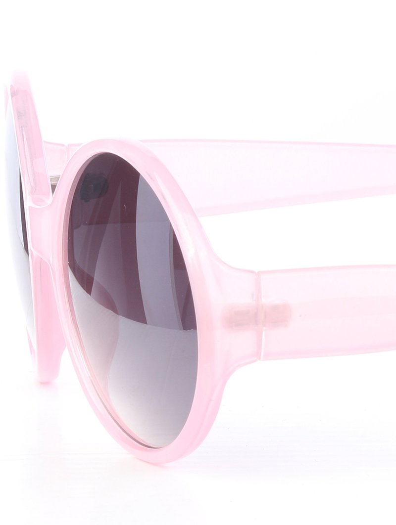 Pink All Rounded Rimless Sunglasses - 1 COLOR