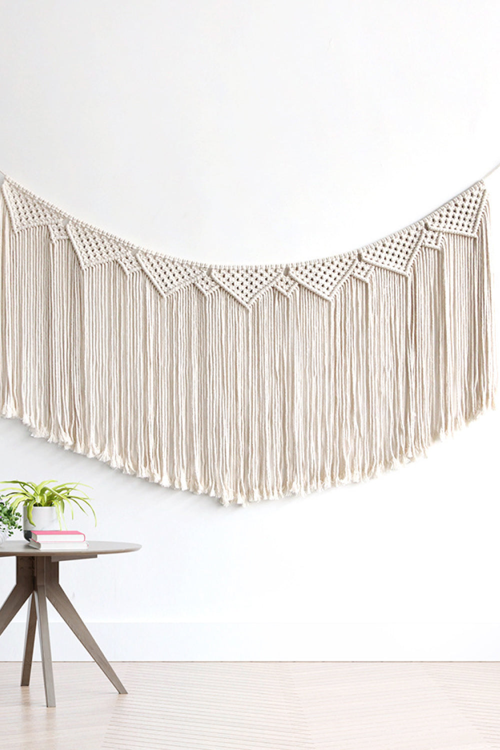 Macrame Fringe Wall Hanging Decor - 43.3" X 19.7" - T - 1 COLOR -