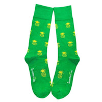 Thumbnail for Summer Ties - Pineapple Socks - Men's Mid Calf - 1 COLOR -