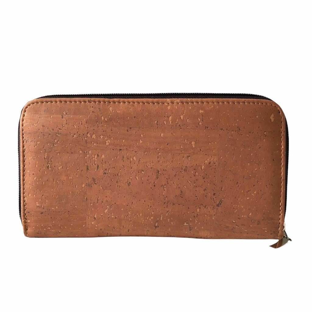 IKON SWEDEN - Cork Leather Zip Wallet - Rosy Brown - 1 COLOR -