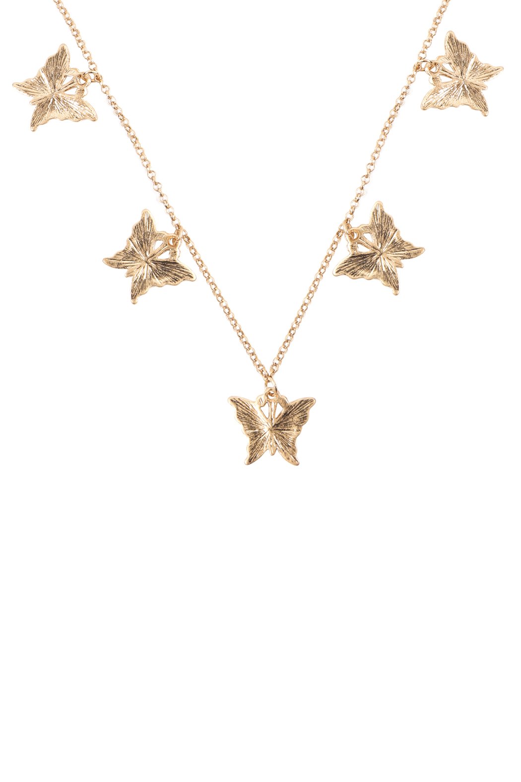 Dainty Butterfly Chain Necklace and Earring Set - 4 FINISHES -