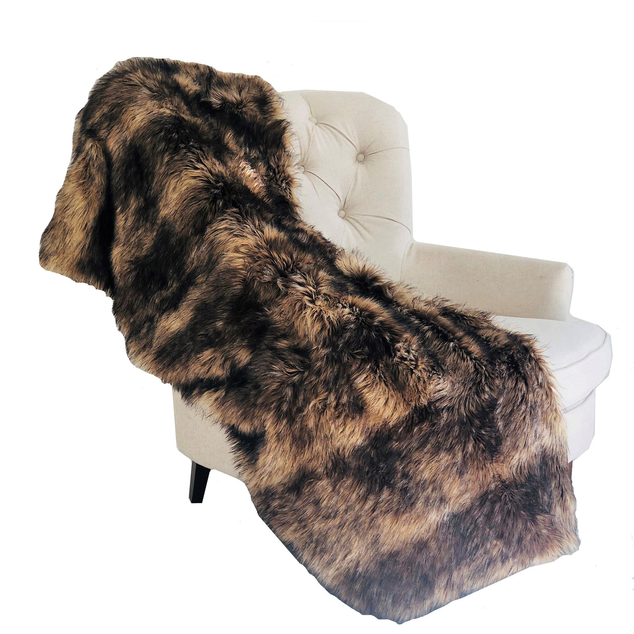 Brown Mountain Coyote Handmade Luxury Throw - 14 SIZES -