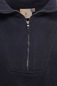 Thumbnail for Zipped Neck Sweatshirt - 5 COLORS -