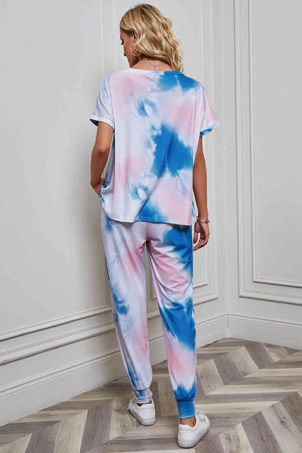 Tie-Dye Top and Pants Set - 2 PCS. - T - 5 TIE DYE COLORS -