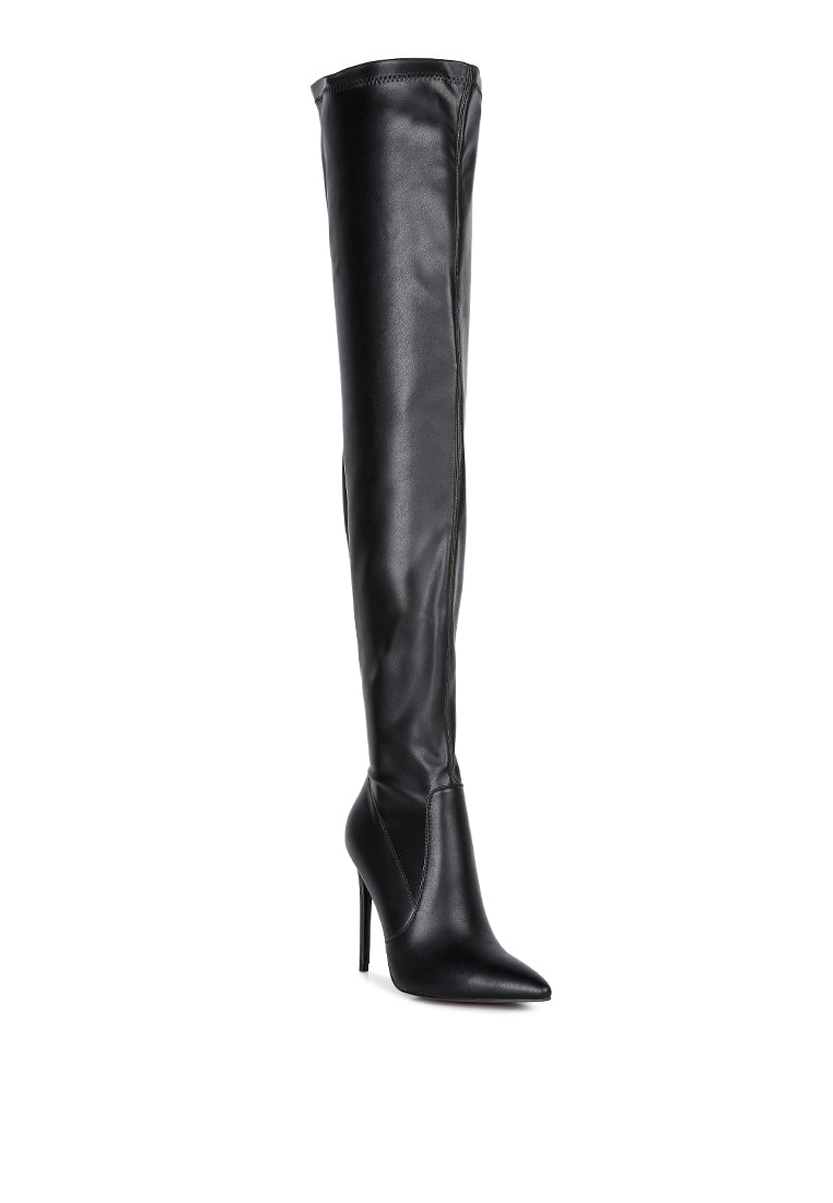 London Rag - Gush Over Knee Heeled Boots - 2 COLORS -