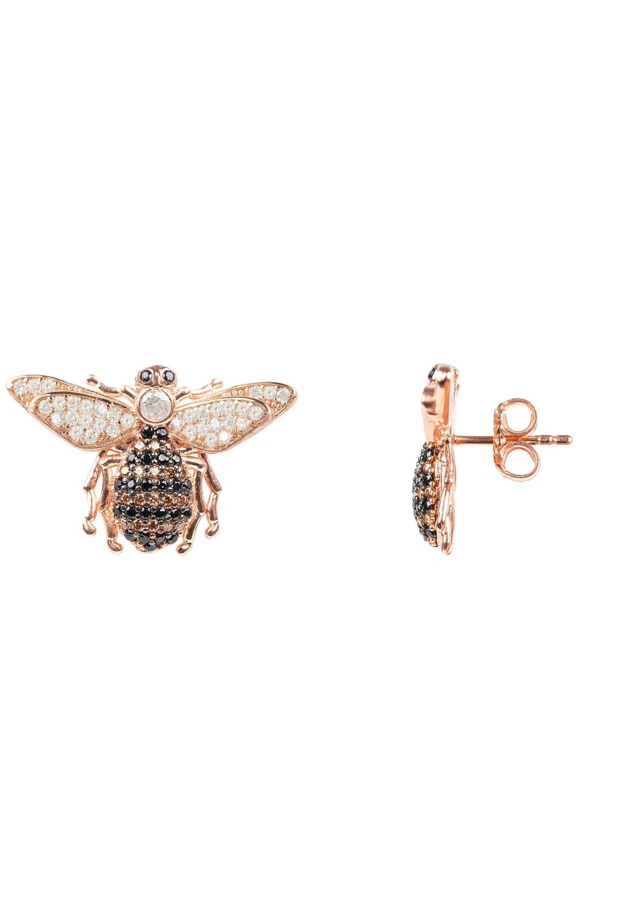 LATELITA - Honey Bee Stud Earrings Rosegold -