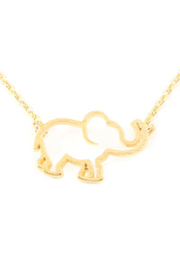 Thumbnail for Riah Fashion - Elephant Cast Pendant Necklace - 3 FINISHES -