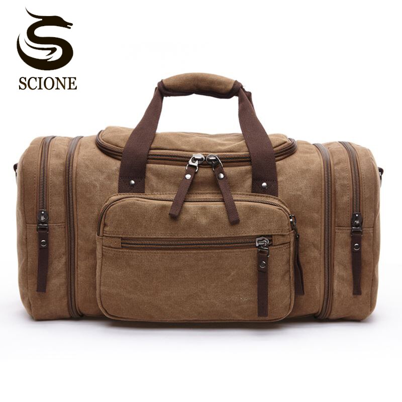 Large Capacity Mens Luggage - Travel Duffle Bag - Canvas  -  Shoulder Bag - [13-15] DAY  DELIVERY] - 5 COLORS -