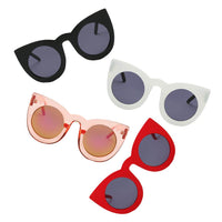 Thumbnail for Hinton | S1066 - Women Round Cat Eye Oversize Sunglasses - 4 COLORS -