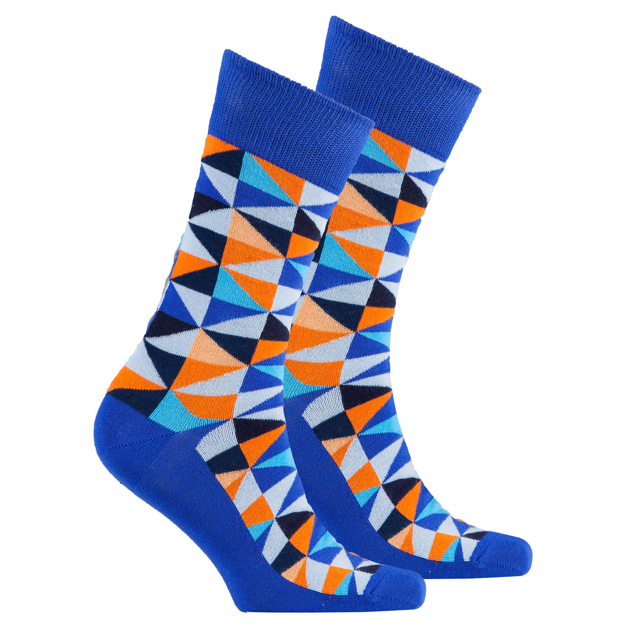 Men's Blue Triangle Socks - 1 COLOR -