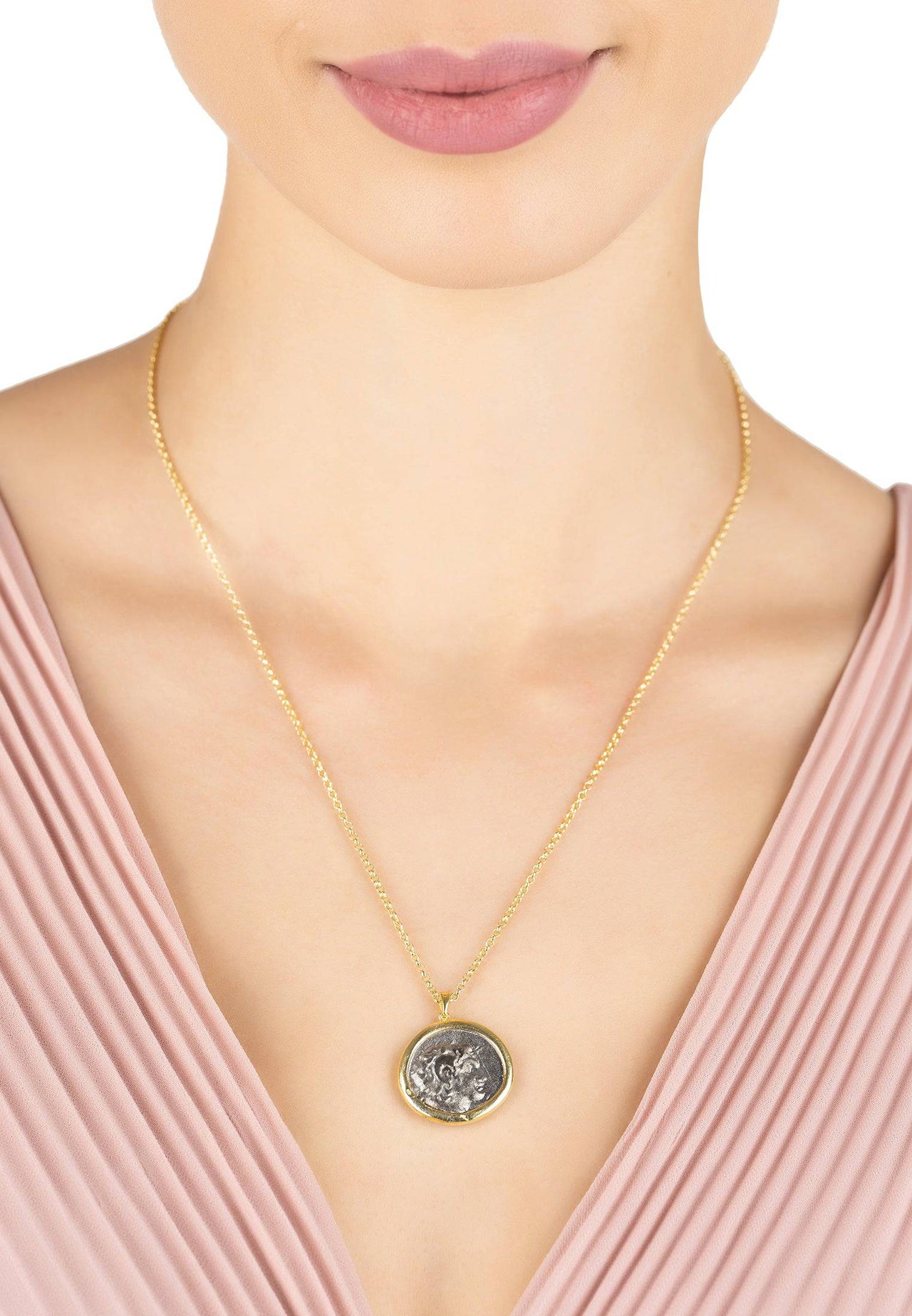 LATELITA - The Greek Coin Necklace Gold -