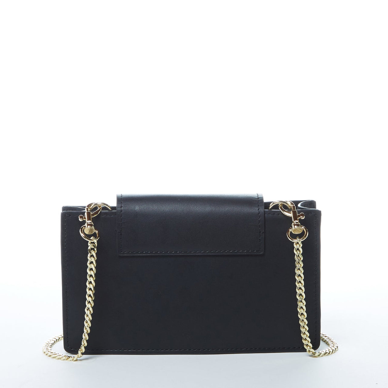 Mary Small Crossbody Leather Purse Black Snakeskin Pattern -