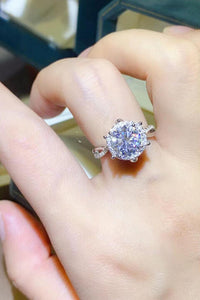 Thumbnail for 2 Carat Moissanite 925 Sterling Silver Ring