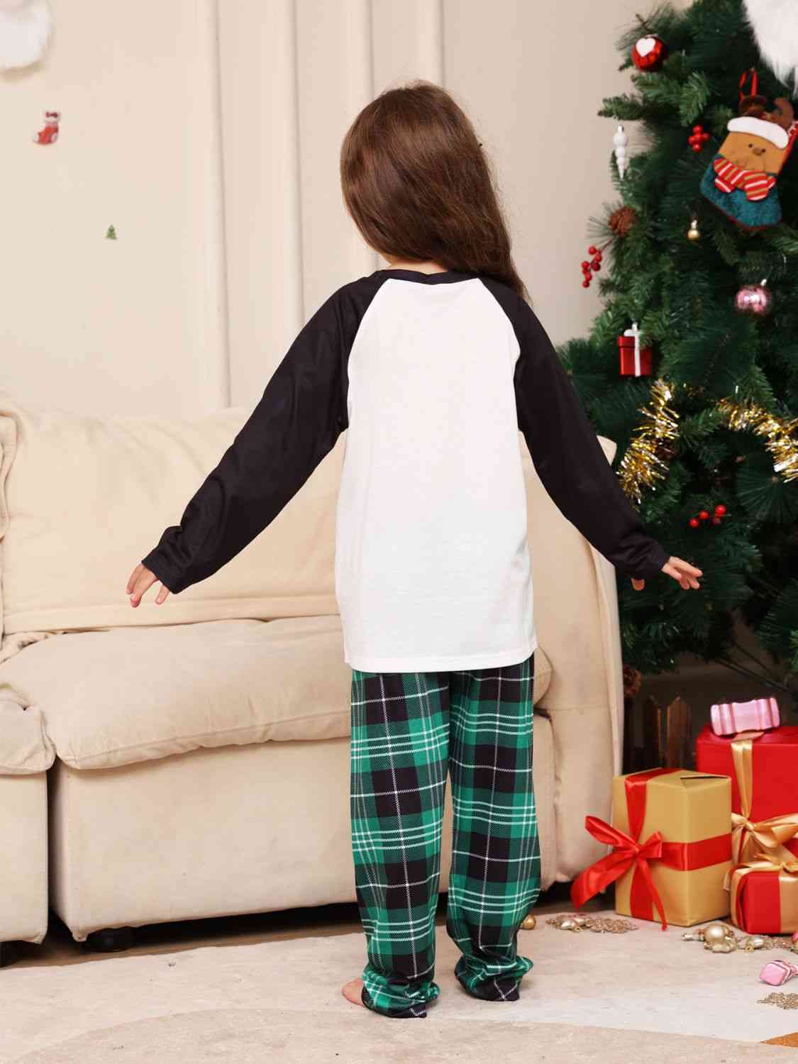 TODDLER Graphic Top and Plaid Pants Set - T -