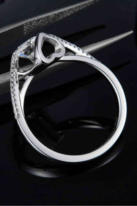 Thumbnail for 1 Carat Moissanite 925 Sterling Silver Twisted Ring