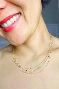 Thumbnail for Show Me the Ways Necklace, Gold finish -