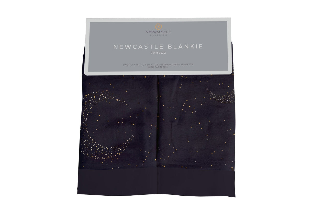 Newcastle - Midnight Moon Bamboo Muslin Security Baby Blankie -