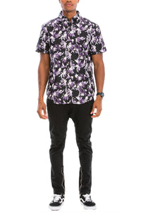 Thumbnail for WEIV - Digital Print Hawaiian Short Sleeve Shirt -