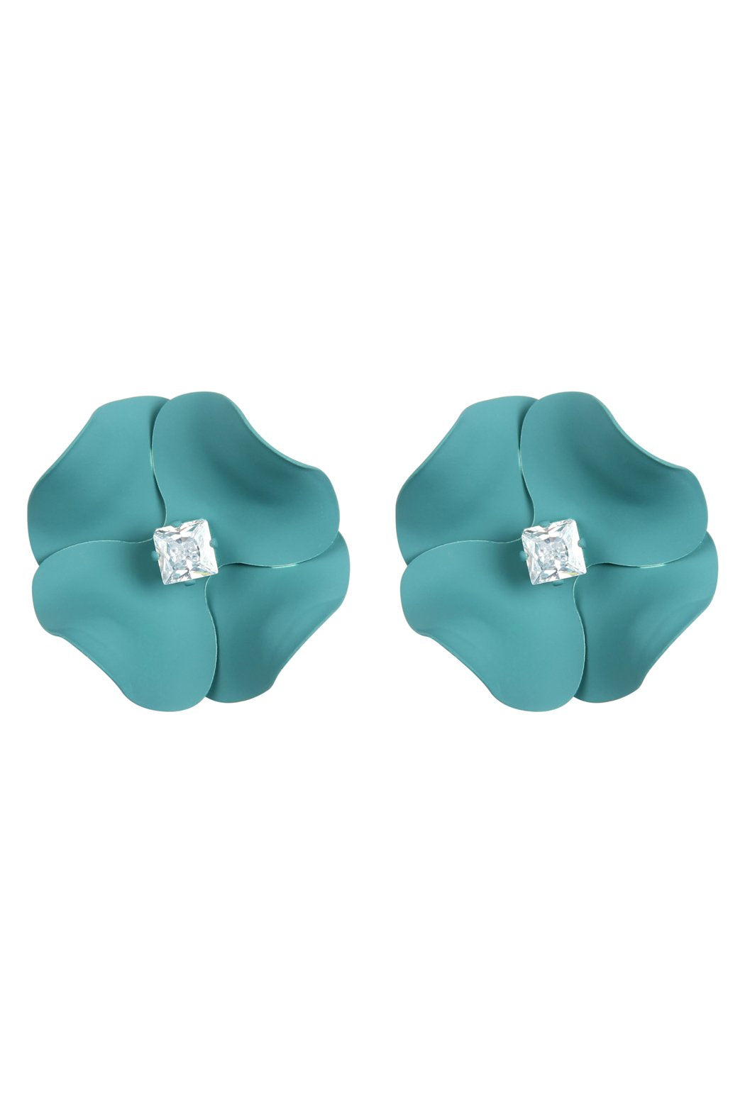 Riah Fashion - Flower Earrings - 7 COLORS -