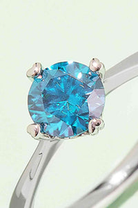 Thumbnail for 1 Carat Moissanite 925 Sterling Silver Solitaire Ring