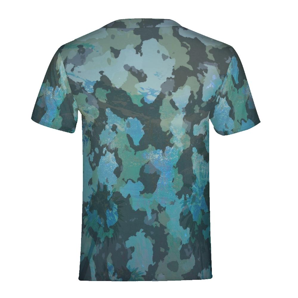 FYC - Men's O.U.R. Outdoors Ocean Camo Fitted Breathable Crewneck Tee - 1 COLOR -