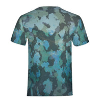 Thumbnail for FYC - Men's O.U.R. Outdoors Ocean Camo Fitted Breathable Crewneck Tee - 1 COLOR -