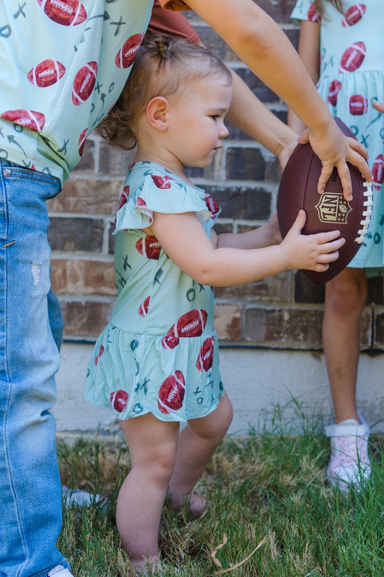 Eclipse Kids - Bodysuit Twirl Dress - Touchdown! -