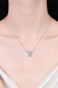 Thumbnail for 1 Carat Moissanite Heart Pendant Necklace