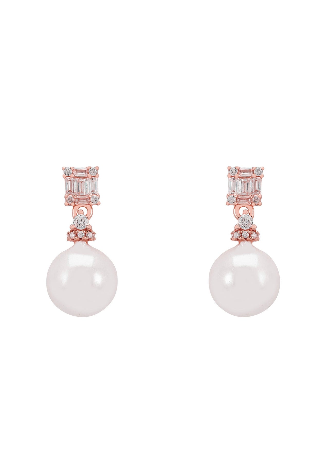 LATELITA - Delilah Pearl Earrings Rosegold -