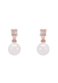 Thumbnail for LATELITA - Delilah Pearl Earrings Rosegold -