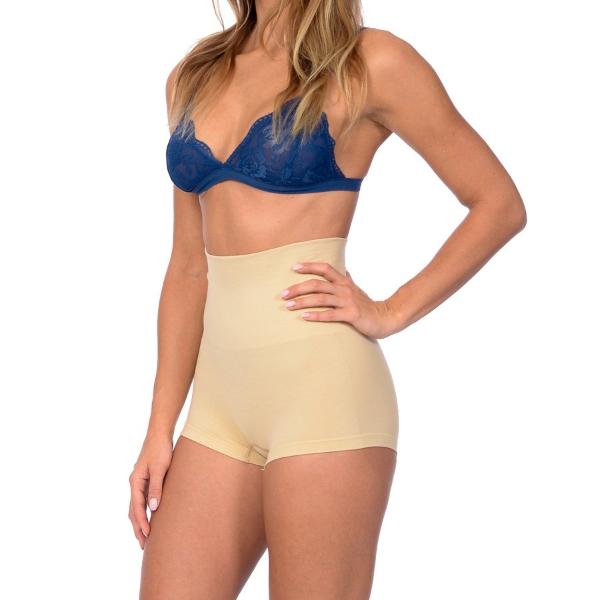 Seamless High Waist Boy Short Shaper Nude -