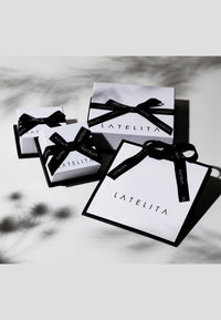 Thumbnail for LATELITA - Petite Drop Earrings Rose Quartz Silver -