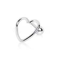 Thumbnail for 316L Stainless Steel Love Struck Heart Cartilage Earring -