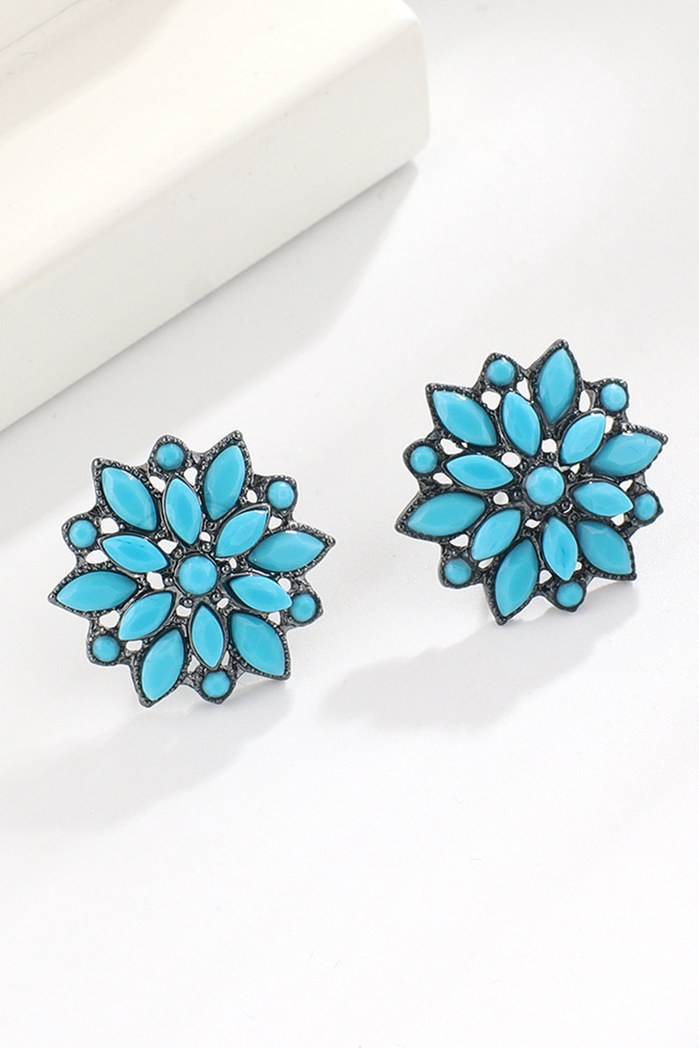 Turquoise Stud Earrings - T - 8 STYLES -