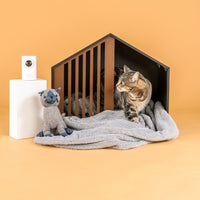 Thumbnail for Instachew - ENKEL PET HOUSE (Black & White), Modern Design, DOG BED, SHED - 2 COLORS -