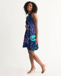 Thumbnail for FYC - Women's Floral Veronica Casual Halter Dress - Beach or Everyday - 1 PATTERN