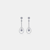 Thumbnail for 1 Carat Moissanite 925 Sterling Silver Drop Earrings