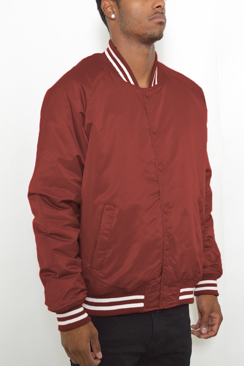 Classic Varsity Windbreaker Bomber Jacket - 1 COLOR -