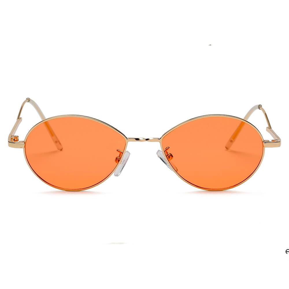 Hickory | S3009 - Small Retro Vintage Metal Round Sunglasses - 4 COLORS -