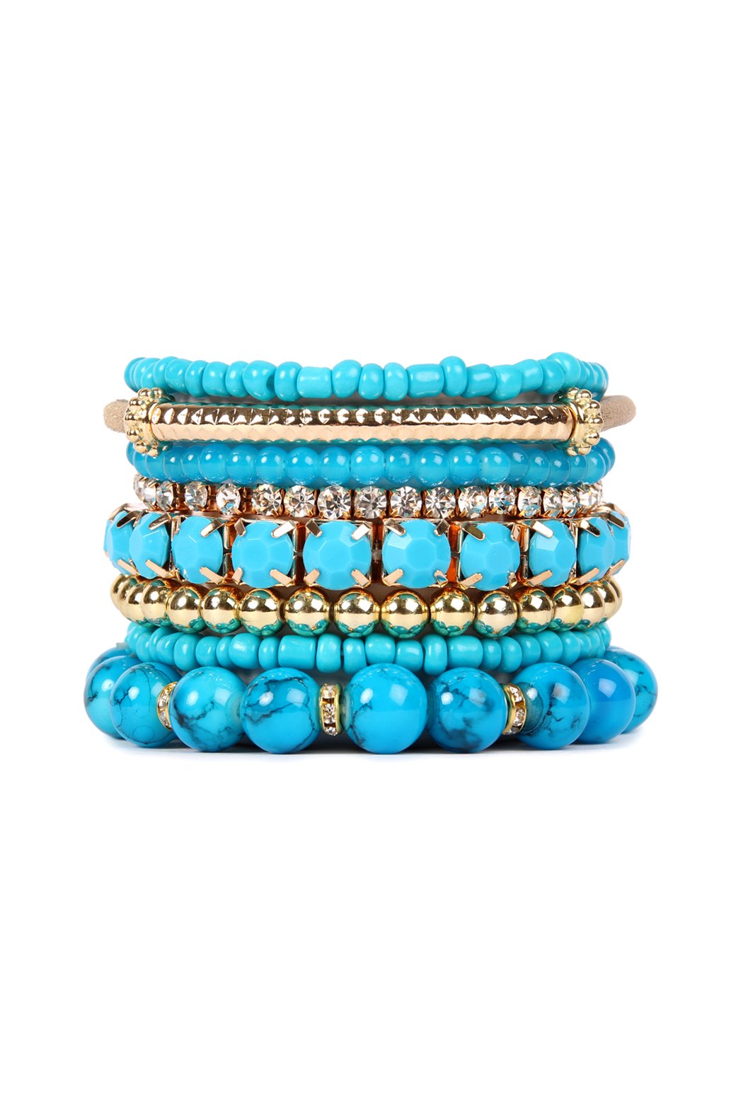 Multicolor Beaded Stretch Bracelet  - 26 COLORS