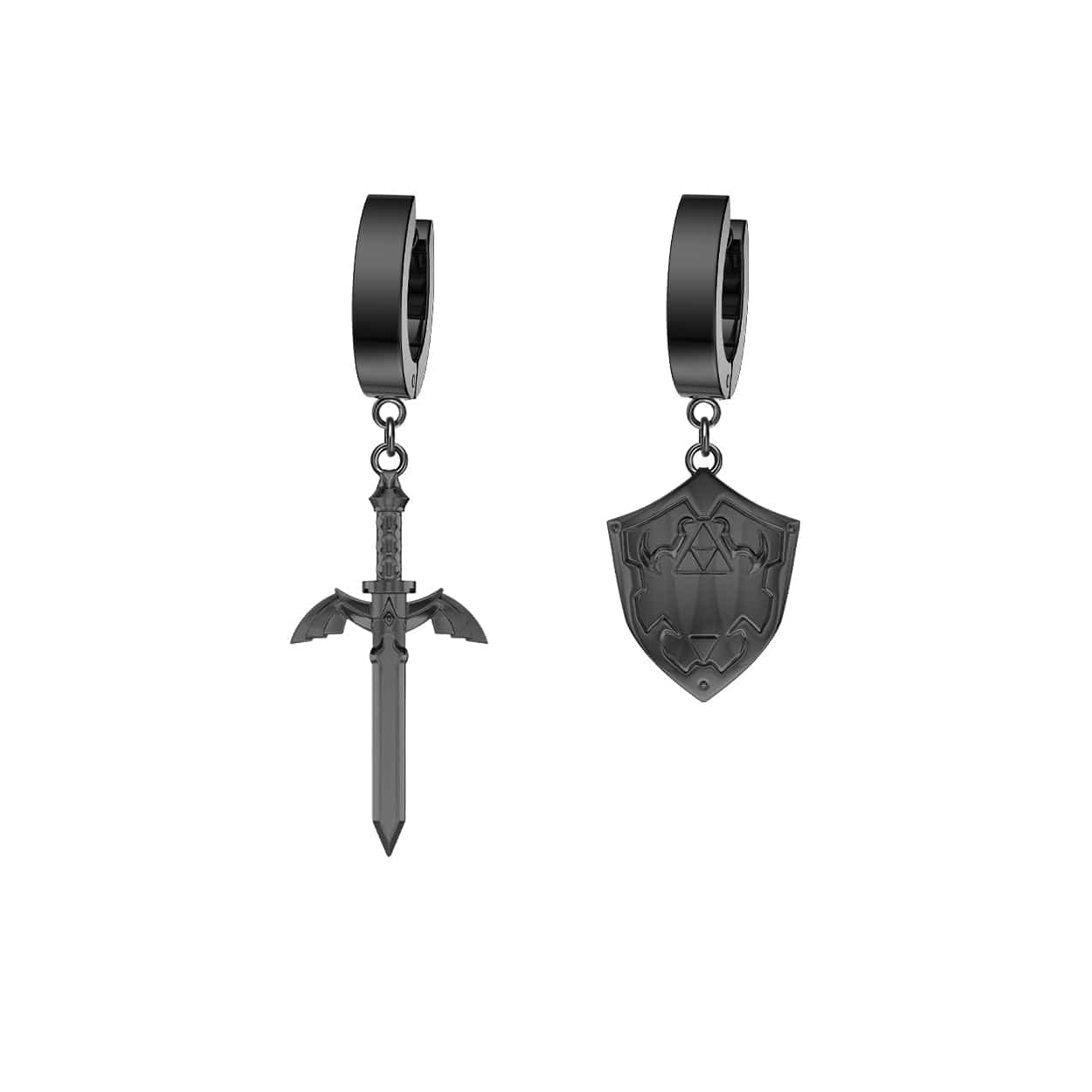 Mister - Sword & Shield Earrings - 3 COLORS -